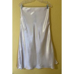 Banana Republic Satin Midi Slip Skirt NWT Satin Wedding Bridal Skirt Sz 8